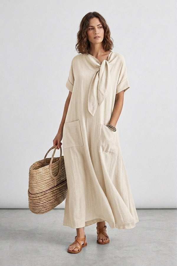 Robe Maxi Loose Nœud