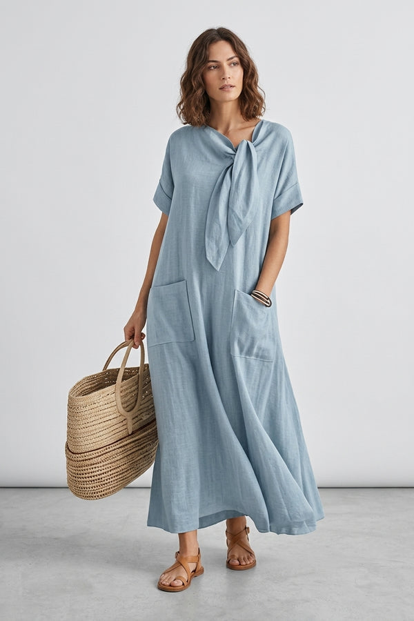 Robe Maxi Loose Nœud