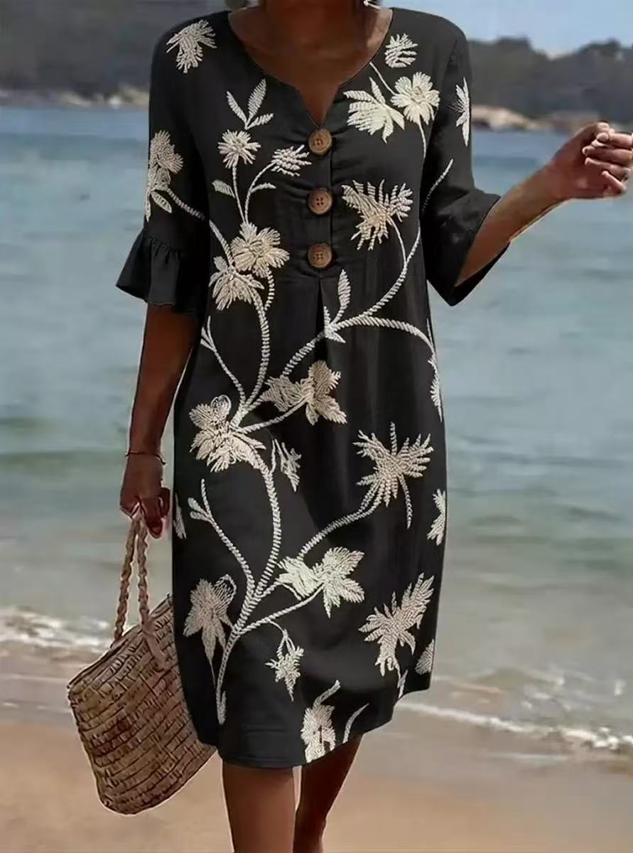 Robe ample mi-manches