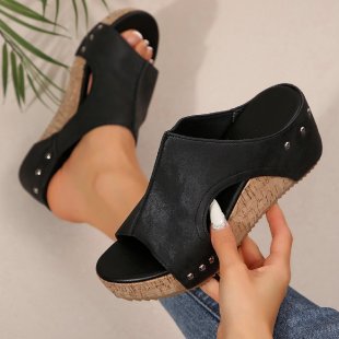 Women'S Vintage Platform Slippers