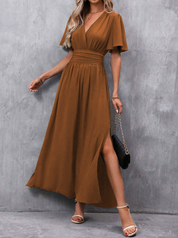 Robe Fendue Manches Féerique