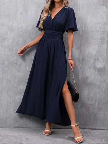Robe Fendue Manches Féerique