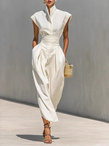 Robe Loose Col Roulé