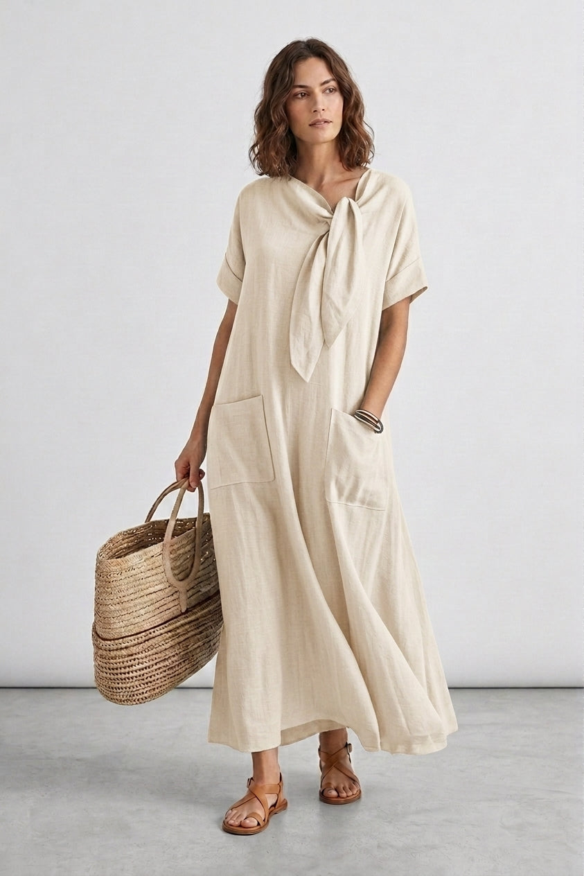 Robe Maxi Loose Nœud