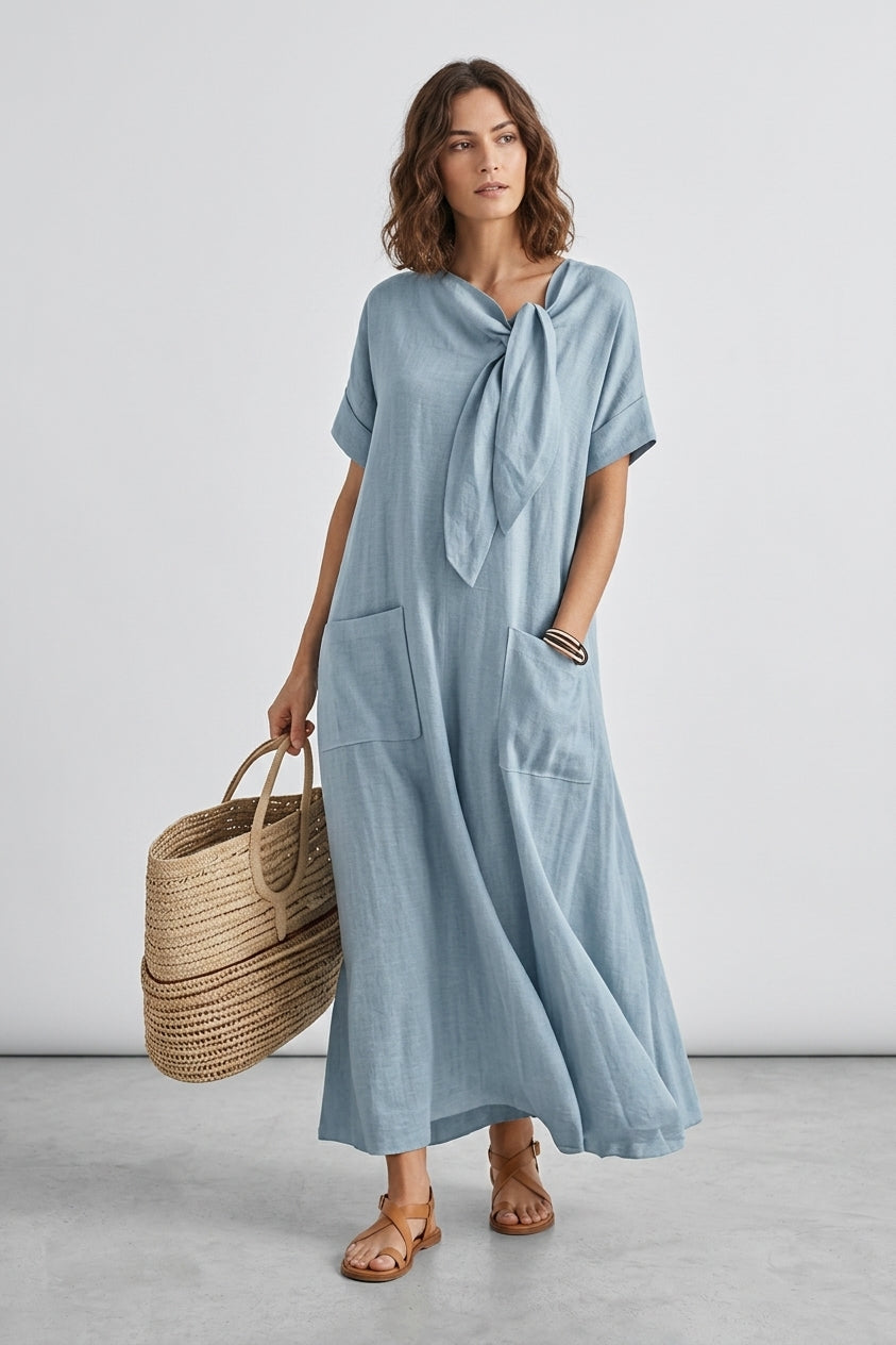 Robe Maxi Loose Nœud
