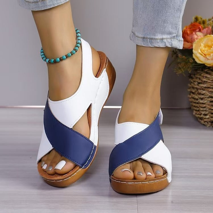 Colorblock Beach Shoes Slippers