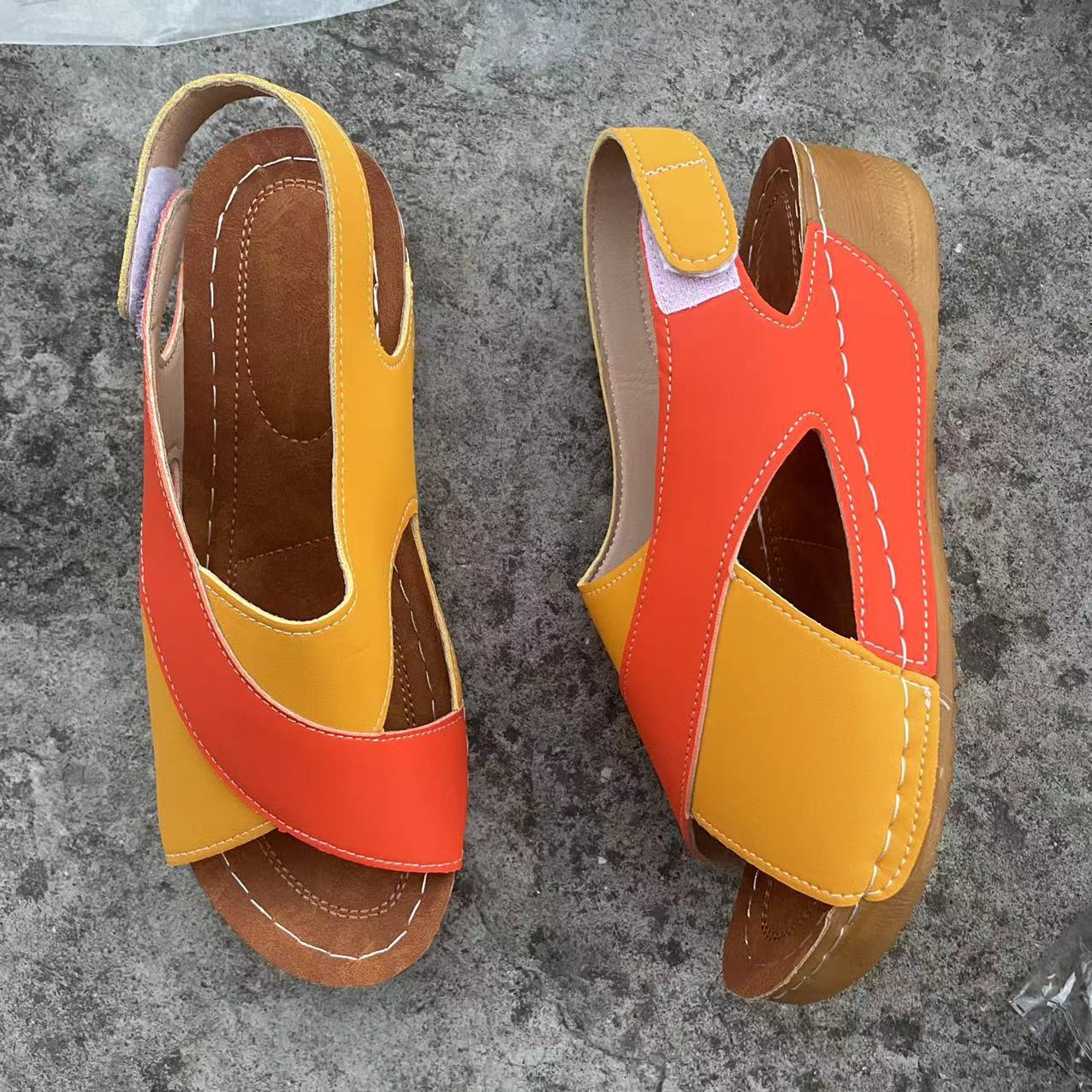 Colorblock Beach Shoes Slippers