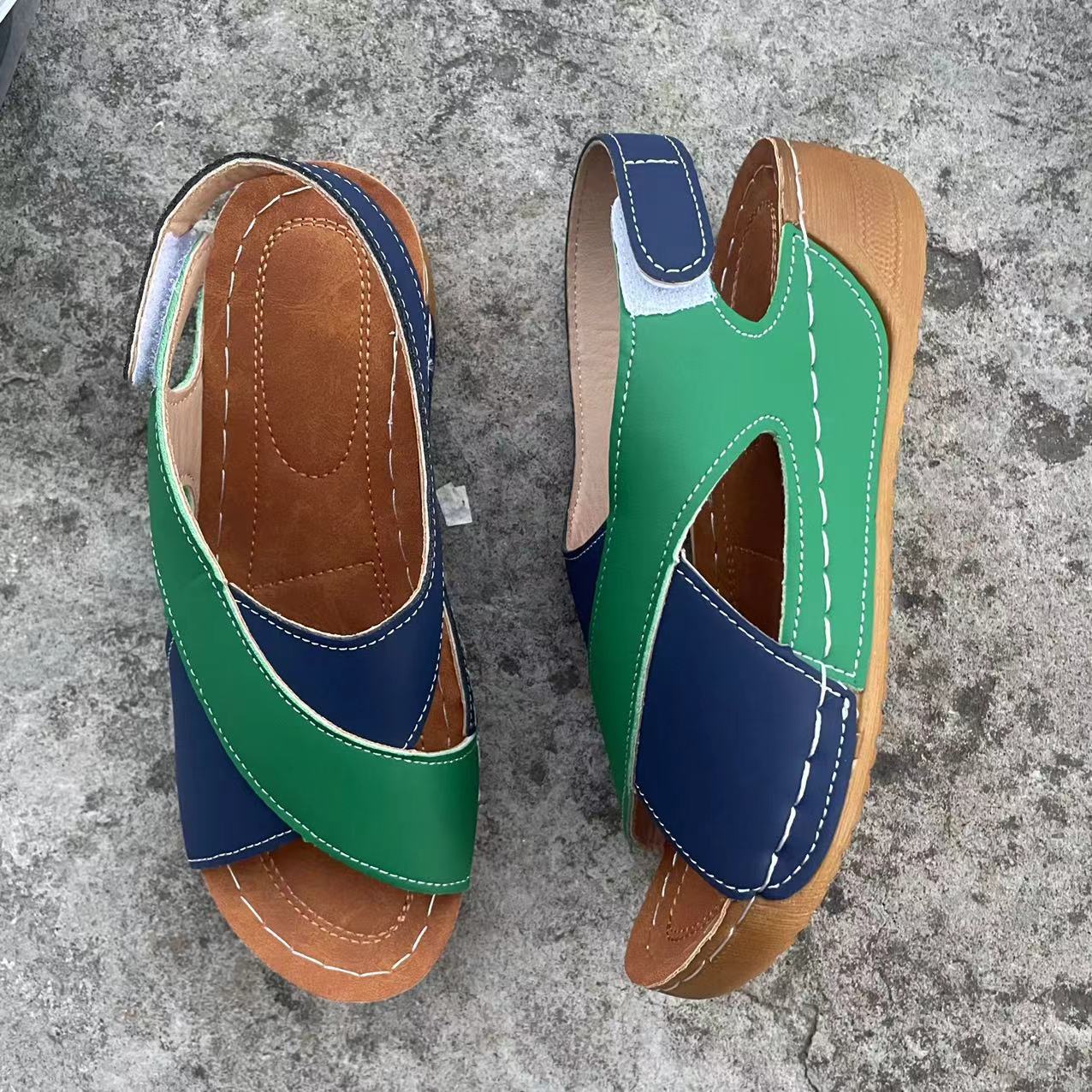 Colorblock Beach Shoes Slippers