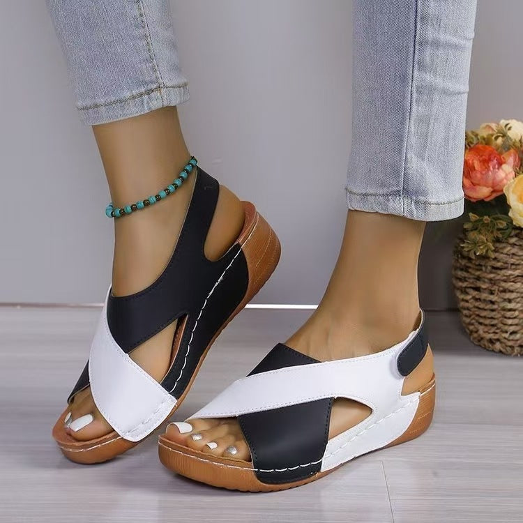 Colorblock Beach Shoes Slippers