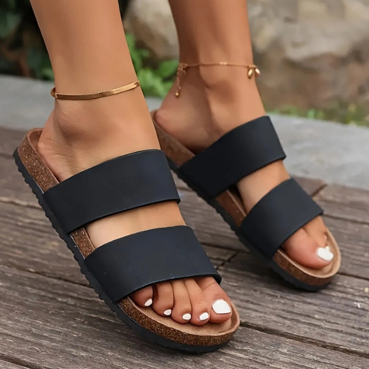 Beach Peep Toe Slippers