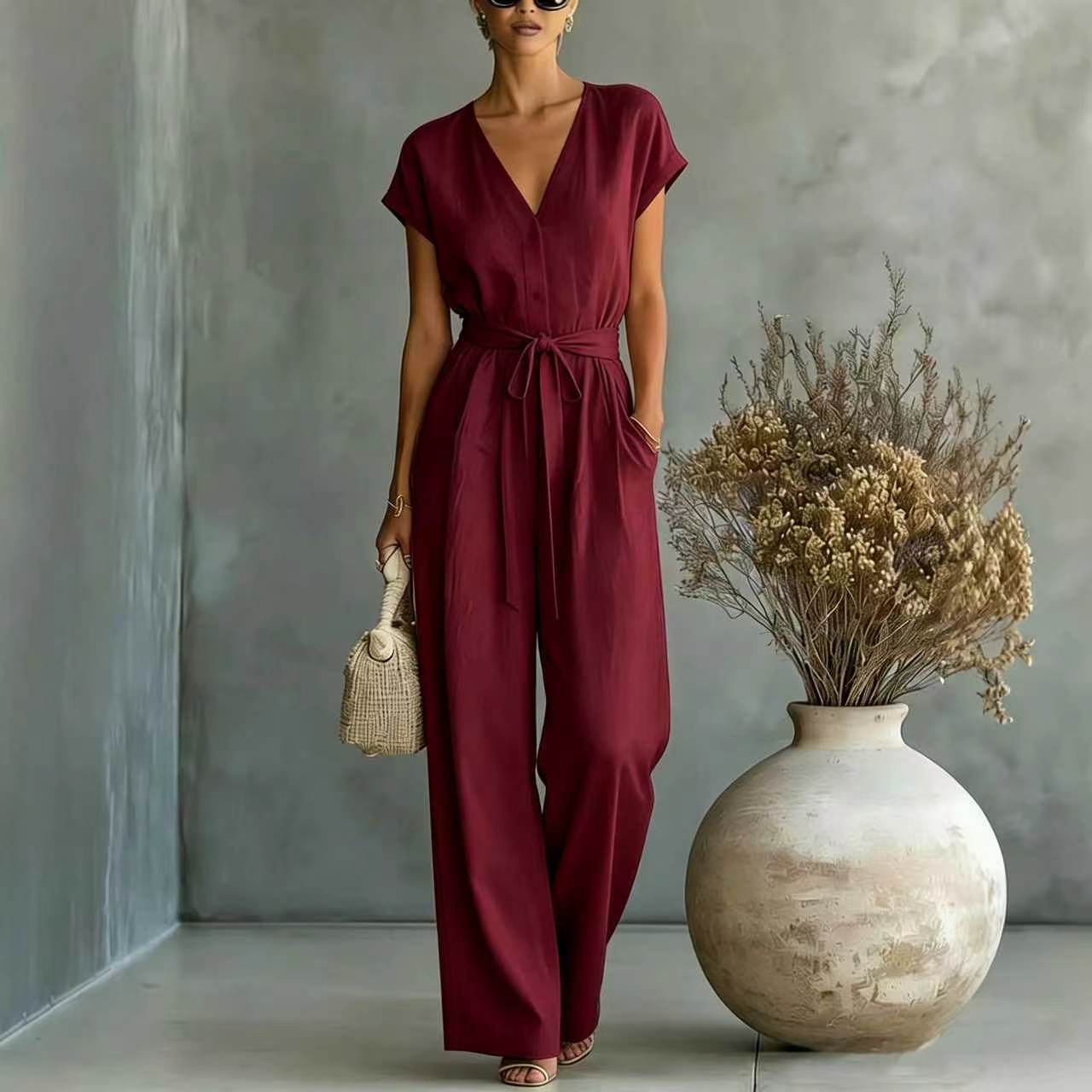 Belted Jumpsuit