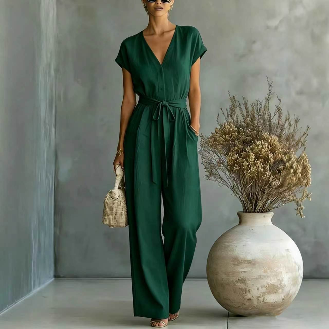 Belted Jumpsuit