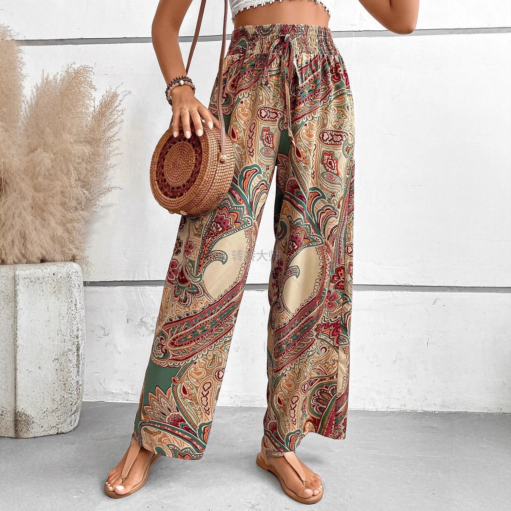Women'S High-Waisted Wide-Leg Pants