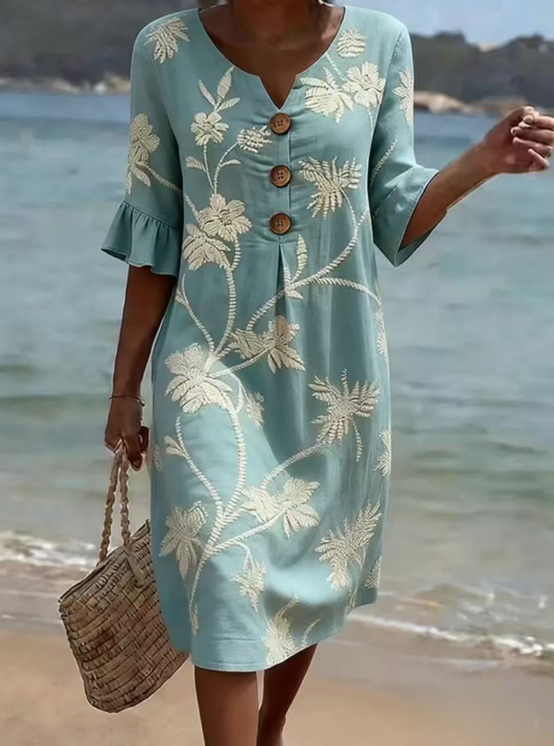 Robe ample mi-manches