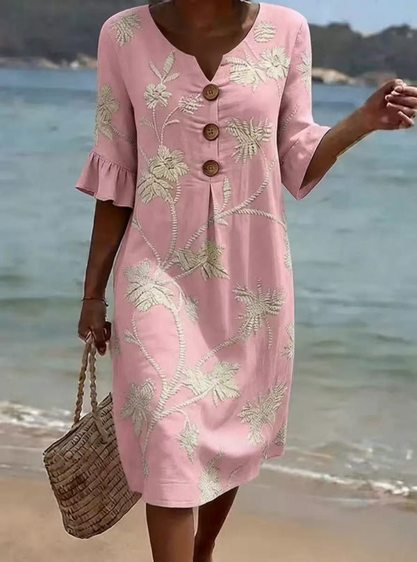 Robe Mi-Manches Loose