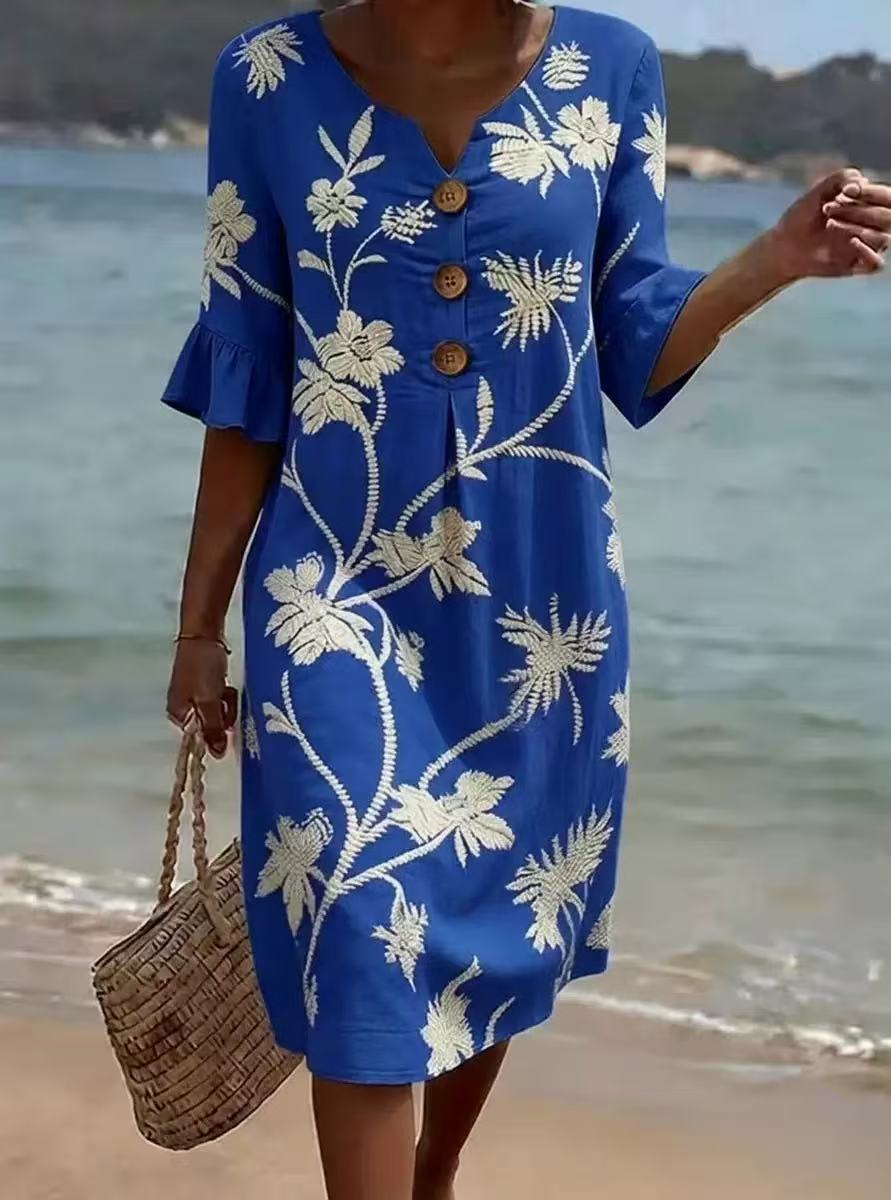 Robe ample mi-manches