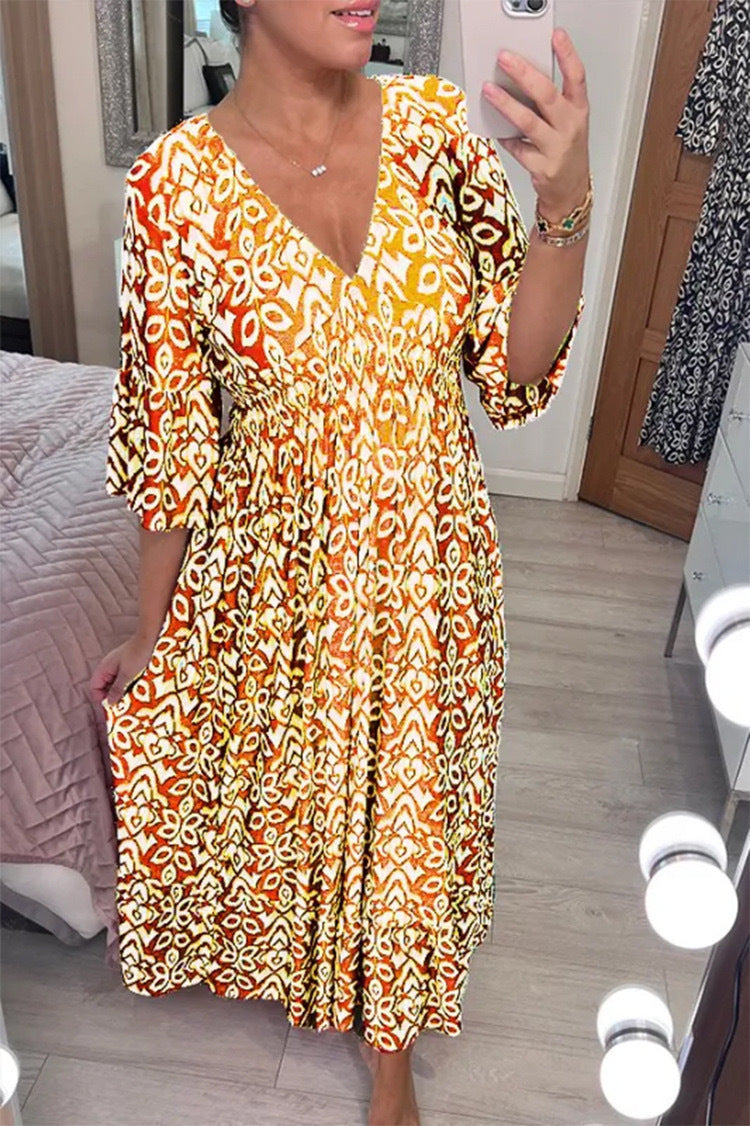 Robe de fée col en V bord de mer