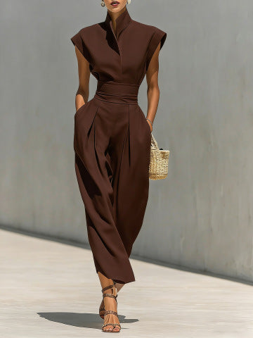 Robe ample à col roulé