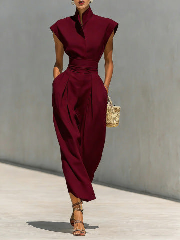 Robe ample à col roulé